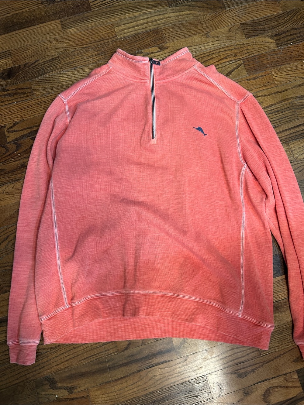 Tommy Bahama Coral Half-Zip Pullover Sweater